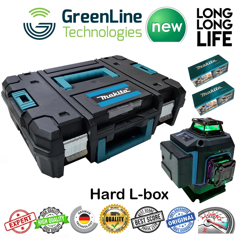 تراز لیزری ماکیتا نور سبز مدل 16 لاین Makita 4D-16 L Hard Box فوق هوشمند